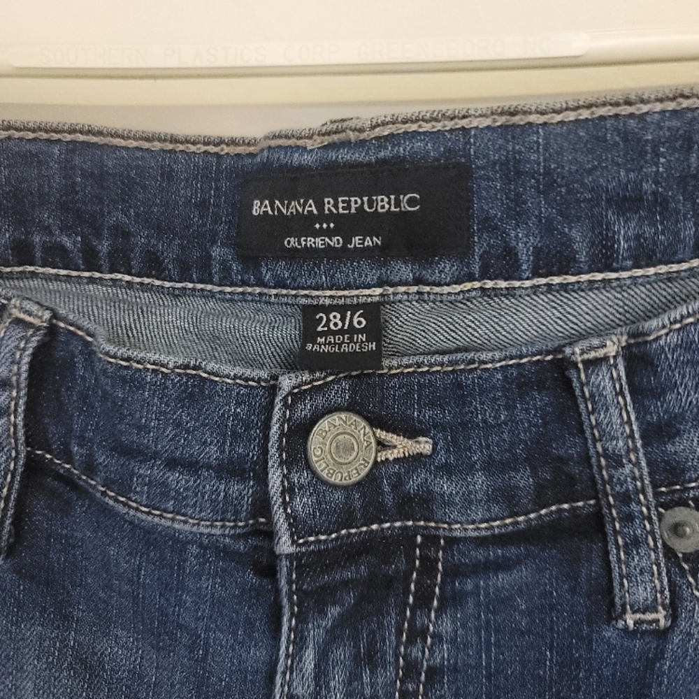 Banana Republic Blue Girlfriend Jeans